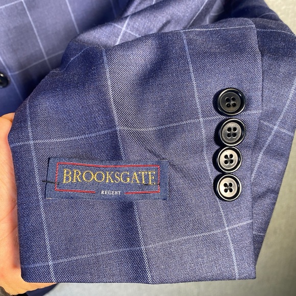 NEW Brooks Brothers 46L 38x34 Brooksgate Regent Vitale Barberis Canonico Suit - Picture 9 of 13